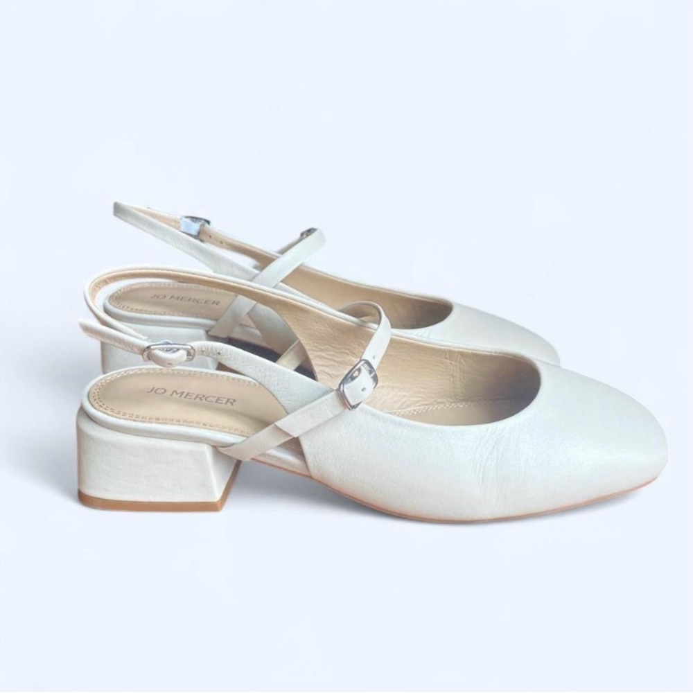 Jo Mercer Women's Cream Slingback Shoes